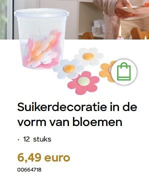 Promoties Suikerdecoratie in de vorm van bloemen - Huismerk - Ava - Geldig van 29/01/2024 tot 31/07/2024 bij Ava