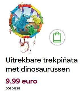 Promoties Uitrekbare trekpiñata met dinosaurussen - Huismerk - Ava - Geldig van 29/01/2024 tot 31/07/2024 bij Ava