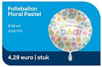 Folieballon floral pastel-Huismerk - Ava