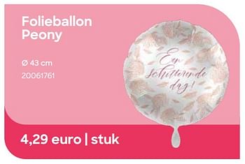 Promoties Folieballon peony - Huismerk - Ava - Geldig van 29/01/2024 tot 31/07/2024 bij Ava