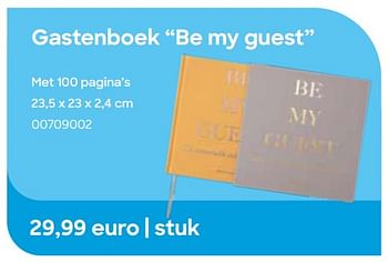 Promoties Gastenboek be my guest - Huismerk - Ava - Geldig van 29/01/2024 tot 31/07/2024 bij Ava