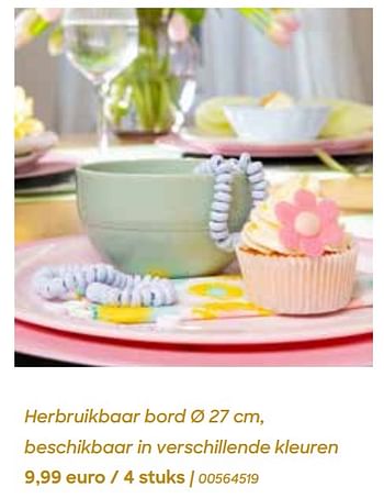 Promoties Herbruikbaar bord - Huismerk - Ava - Geldig van 29/01/2024 tot 31/07/2024 bij Ava