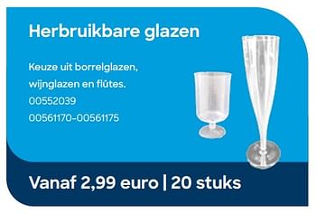 Promotions Herbruikbare glazen - Produit Maison - Ava - Valide de 29/01/2024 à 31/07/2024 chez Ava