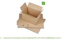 Kartonnen verhuisdoos met handgreep-Huismerk - Ava