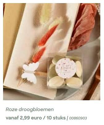 Promotions Roze droogbloemen - Produit Maison - Ava - Valide de 29/01/2024 à 31/07/2024 chez Ava