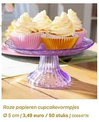 Roze papieren cupcakevormpjes-Huismerk - Ava