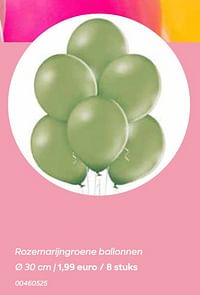 Rozemarijngroene ballonnen-Huismerk - Ava