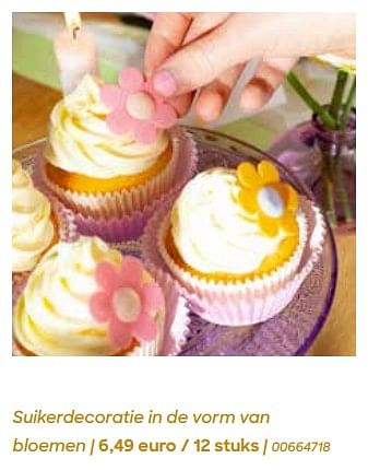 Promotions Suikerdecoratie in de vorm van bloemen - Produit Maison - Ava - Valide de 29/01/2024 à 31/07/2024 chez Ava
