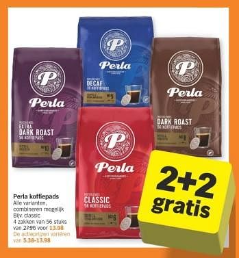 Promoties Perla koffiepads classic - Perla - Geldig van 29/01/2024 tot 04/02/2024 bij Albert Heijn
