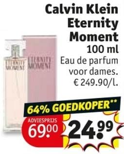 Promoties Calvin klein eternity moment edp - Calvin Klein - Geldig van 29/01/2024 tot 11/02/2024 bij Kruidvat