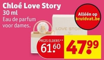 Promoties Chloé love story edp - Chloé - Geldig van 29/01/2024 tot 11/02/2024 bij Kruidvat