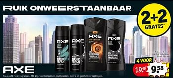 Promoties Deo bodyspray black - Axe - Geldig van 29/01/2024 tot 11/02/2024 bij Kruidvat