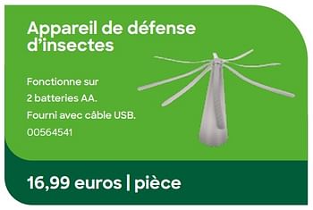 Promoties Appareil de défense d’insectes - Huismerk - Ava - Geldig van 29/01/2024 tot 31/07/2024 bij Ava
