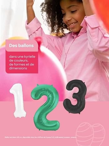 Promotions Ballon alu blanc - Produit Maison - Ava - Valide de 29/01/2024 à 31/07/2024 chez Ava