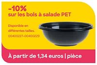 Promotions Bols à salade pet - Produit Maison - Ava - Valide de 29/01/2024 à 31/07/2024 chez Ava