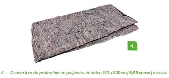 Promotions Couverture de protection en polyester et coton - Produit Maison - Ava - Valide de 29/01/2024 à 31/07/2024 chez Ava