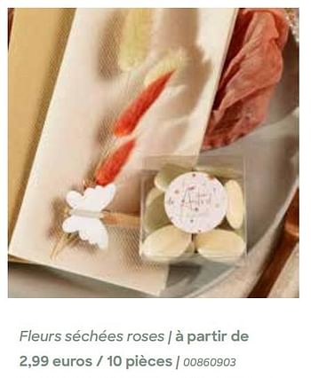 Promotions Fleurs séchées roses - Produit Maison - Ava - Valide de 29/01/2024 à 31/07/2024 chez Ava
