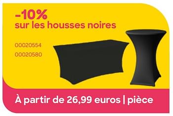 Promotions Housses noires - Produit Maison - Ava - Valide de 29/01/2024 à 31/07/2024 chez Ava