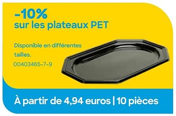 Promotions Plateaux pet - Produit Maison - Ava - Valide de 29/01/2024 à 31/07/2024 chez Ava