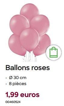 Promotions Ballons roses - Produit Maison - Ava - Valide de 29/01/2024 à 31/07/2024 chez Ava