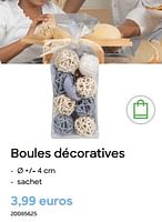 Promotions Boules décoratives - Produit Maison - Ava - Valide de 29/01/2024 à 31/07/2024 chez Ava