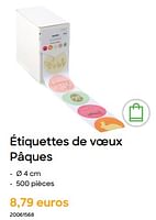 Promotions Étiquettes de voeux pâques - Produit Maison - Ava - Valide de 29/01/2024 à 31/07/2024 chez Ava