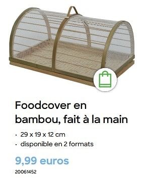 Promotions Foodcover en bambou - Produit Maison - Ava - Valide de 29/01/2024 à 31/07/2024 chez Ava