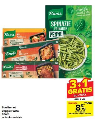 Promotions Bouillon de viande finesse - Knorr - Valide de 31/01/2024 à 06/02/2024 chez Carrefour