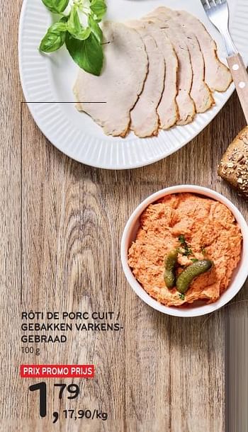 Promotions Rôti de porc cuit - Produit maison - Alvo - Valide de 31/01/2024 à 13/02/2024 chez Alvo