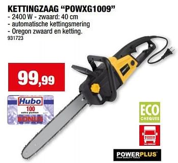 Promotions Powerplus kettingzaag powxg1009 - Powerplus - Valide de 31/01/2024 à 11/02/2024 chez Hubo