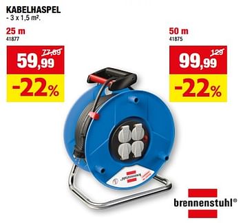 Promoties Kabelhaspel - Brennenstuhl - Geldig van 31/01/2024 tot 11/02/2024 bij Hubo