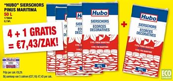 Promoties Hubo sierschors pinus maritima - Huismerk - Hubo  - Geldig van 31/01/2024 tot 11/02/2024 bij Hubo