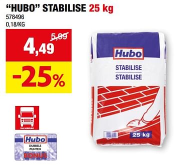 Promoties Hubo stabilise - Huismerk - Hubo  - Geldig van 31/01/2024 tot 11/02/2024 bij Hubo