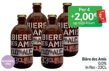 Promoties Bière des amis 0,0% - Bière Des Amis - Geldig van 01/02/2024 tot 29/02/2024 bij Intermarche