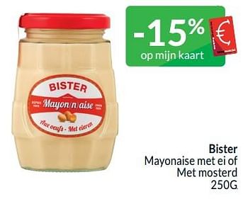Promoties Bister mayonaise met ei of met mosterd - Bister - Geldig van 01/02/2024 tot 29/02/2024 bij Intermarche