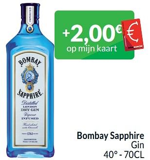 Promotions Bombay sapphire gin - Bombay - Valide de 01/02/2024 à 29/02/2024 chez Intermarche