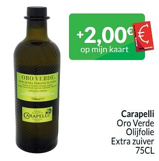 Promoties Carapelli oro verde olijfolie extra zuiver - Carapelli - Geldig van 01/02/2024 tot 29/02/2024 bij Intermarche
