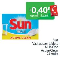 Sun vaatwasser tablets all in one active clean-Sun