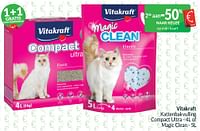 Vitakraft kattenbakvulling compact ultra - of magic clean-Vitakraft