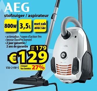Promoties Aeg stofzuiger - aspirateur vx6-2-iw-5 - AEG - Geldig van 01/02/2024 tot 07/02/2024 bij ElectroStock