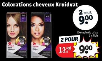 Promotions Colorations cheveux kruidvat noir - Produit maison - Kruidvat - Valide de 29/01/2024 à 11/02/2024 chez Kruidvat