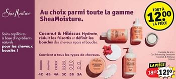 Promotions Curl enhancing smoothie coconut + hibiscus - Shea Moisture - Valide de 29/01/2024 à 11/02/2024 chez Kruidvat