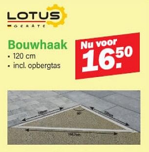 Promoties Bouwhaak - Lotus Geräte - Geldig van 29/01/2024 tot 17/02/2024 bij Van Cranenbroek