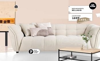 Promoties Designsofa bellagio - Huismerk - Xooon - Geldig van 11/01/2024 tot 28/02/2024 bij Xooon
