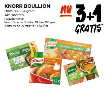 Promoties Knorr groente bouillon blokjes - Knorr - Geldig van 31/01/2024 tot 06/02/2024 bij Jumbo
