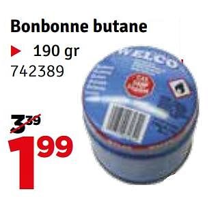 Promotions Bonbonne butane - Welco - Valide de 30/01/2024 à 11/02/2024 chez Mr. Bricolage