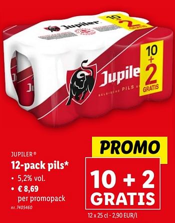 Promoties 12-pack pils - Jupiler - Geldig van 07/02/2024 tot 13/02/2024 bij Lidl