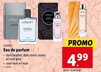 Promoties Eau de parfum - Luxury - Geldig van 07/02/2024 tot 13/02/2024 bij Lidl