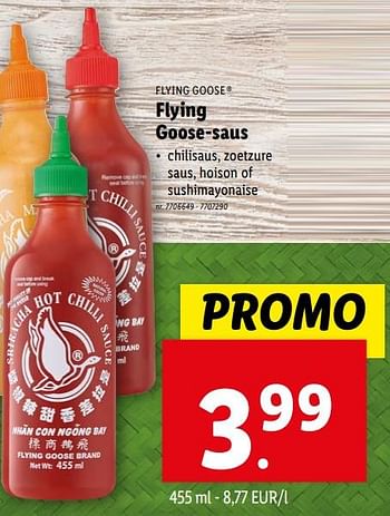 Promoties Flying goose-saus - Flying goose - Geldig van 07/02/2024 tot 13/02/2024 bij Lidl