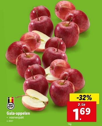 Promoties Gala-appelen - Huismerk - Lidl - Geldig van 07/02/2024 tot 13/02/2024 bij Lidl